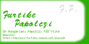 furtike papolczi business card